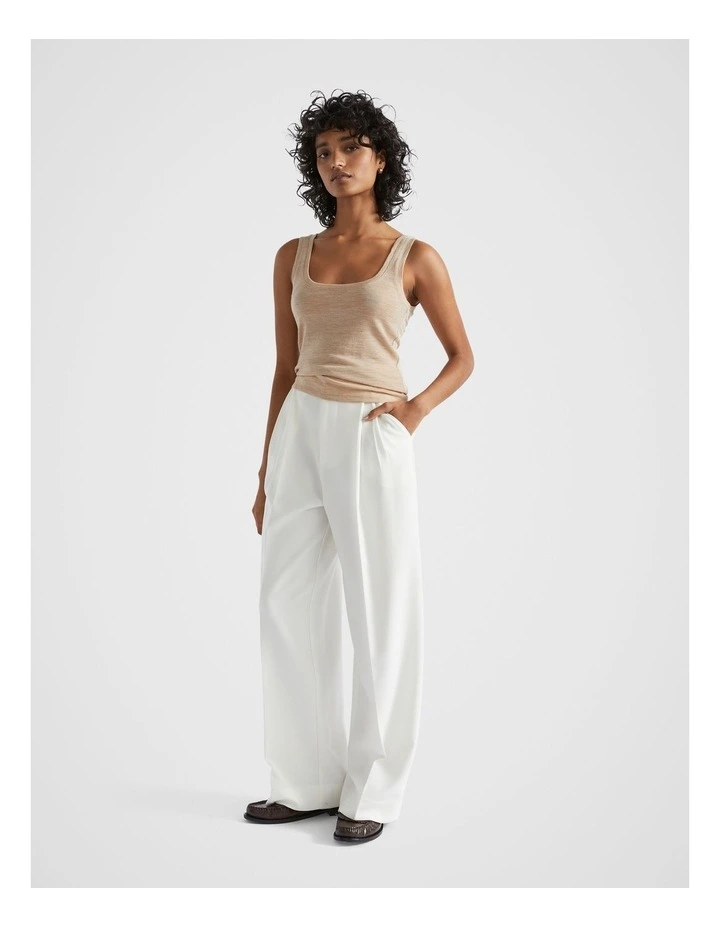 Babywool Tank in Champagne Beige Marle