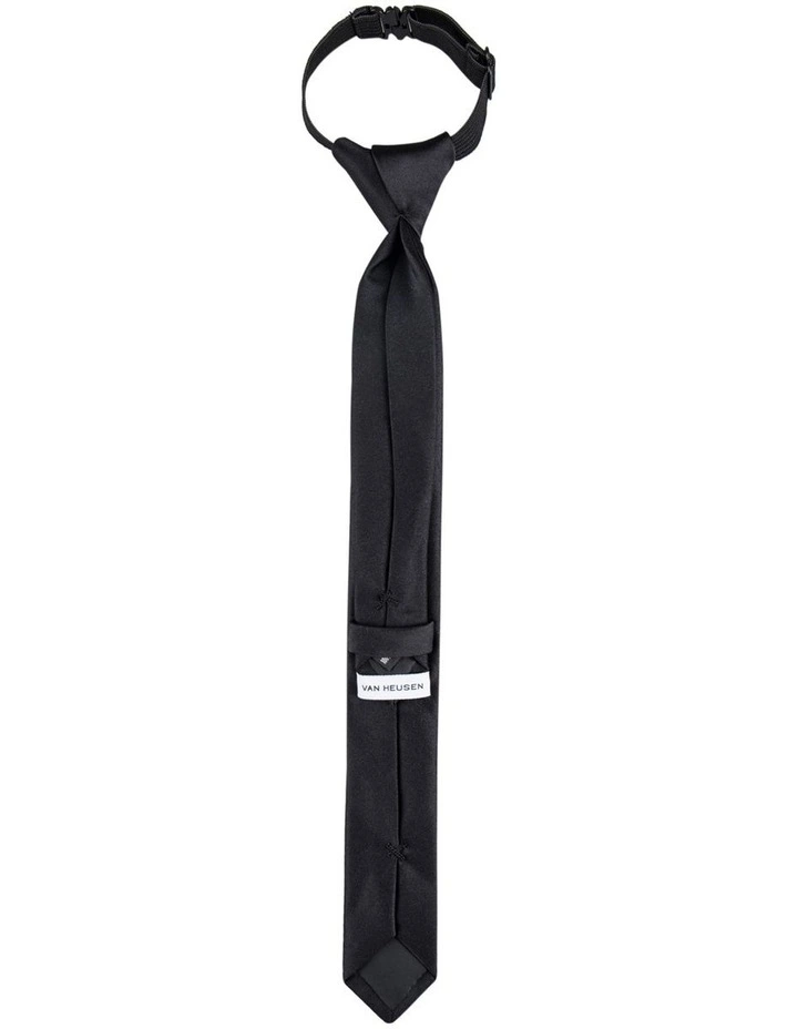 Kids Elastic Tie Black