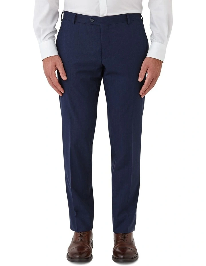 Fabio Tailored Fit Trousers in Blue