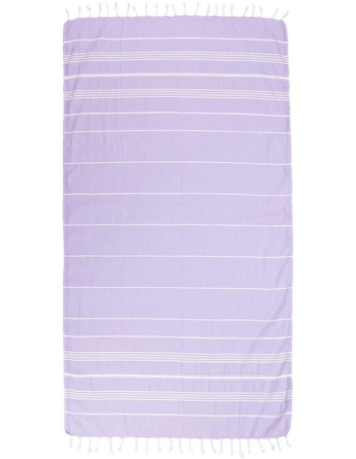 Thin Turkish Towel in Baby Purple