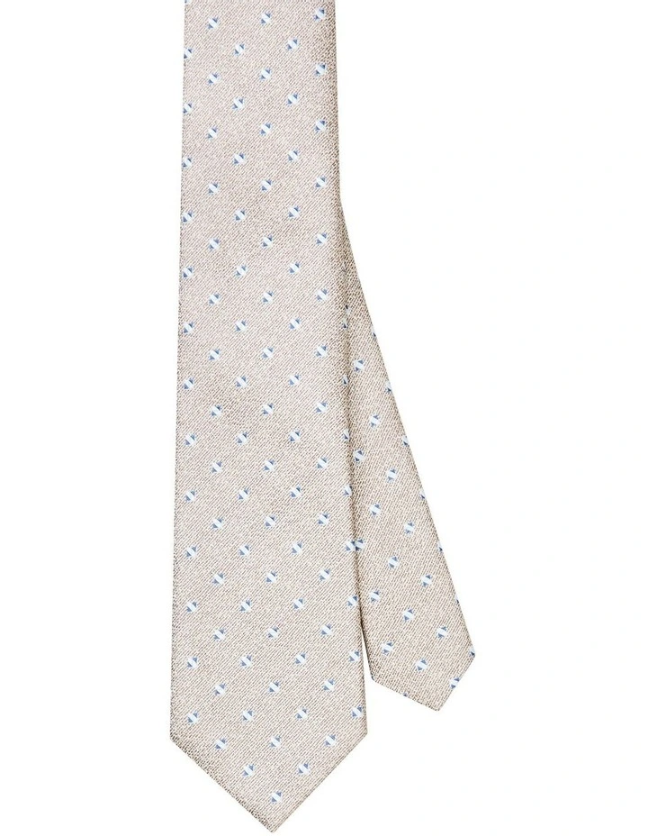 Geo Dot Tie in Brown
