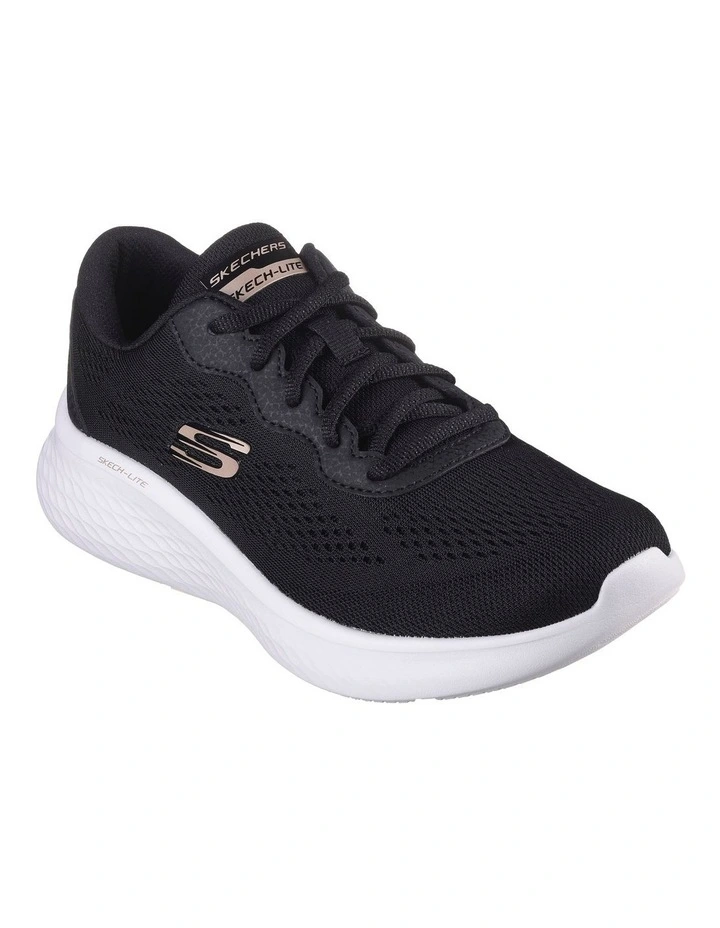 Skech-Lite Pro Sneaker in Black/Rose Gold