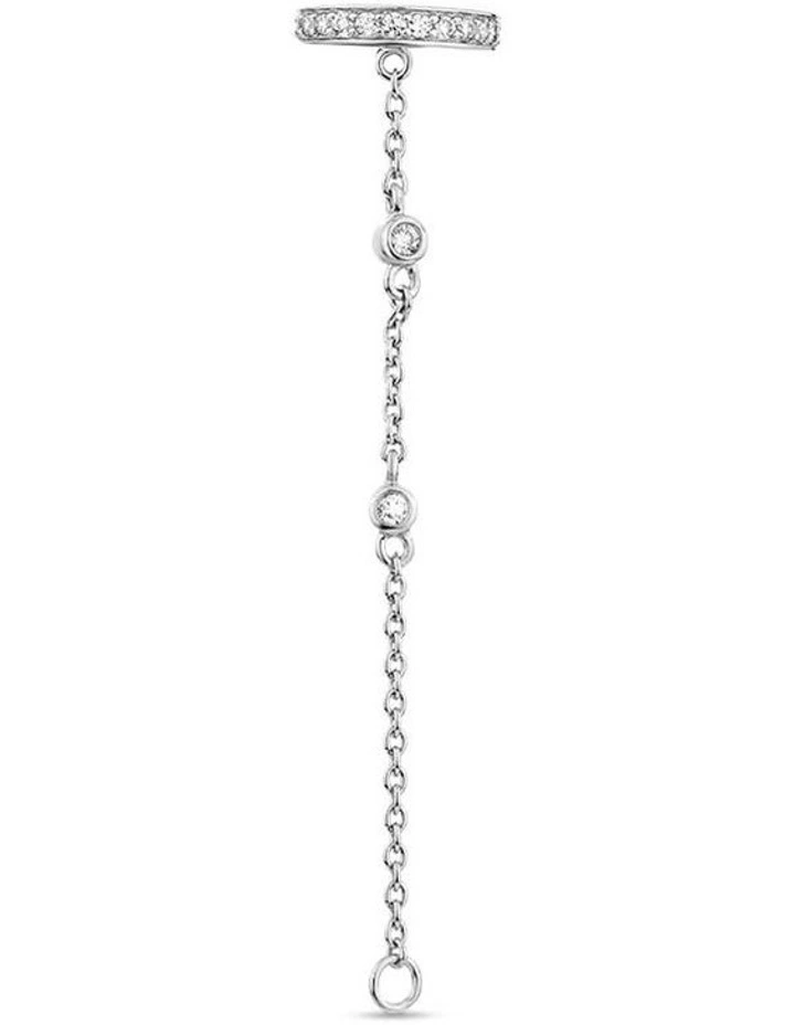 Edge Chain Ear Cuff in Silver