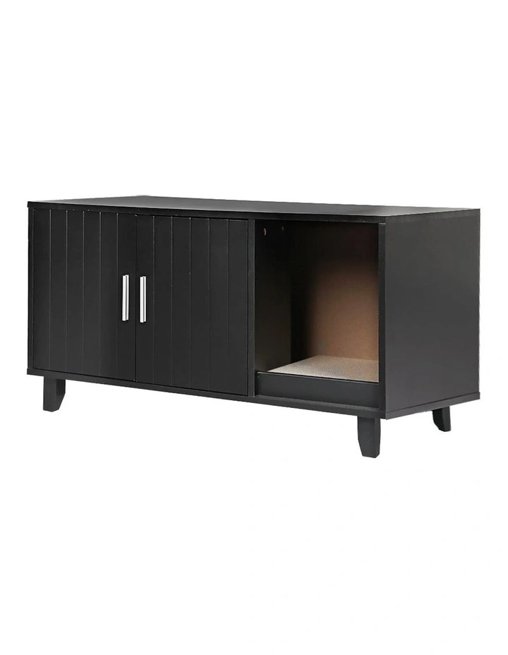 Cat Litter Cabinet Box in Black