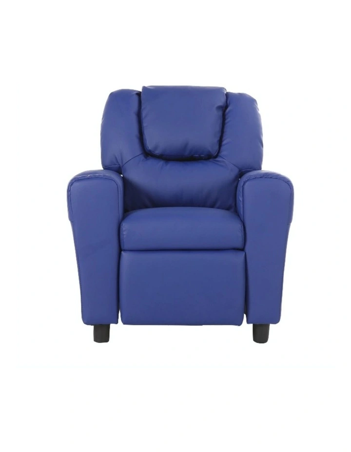 Oliver Recliner Sofa Arm Chair Set of 4 in Blue