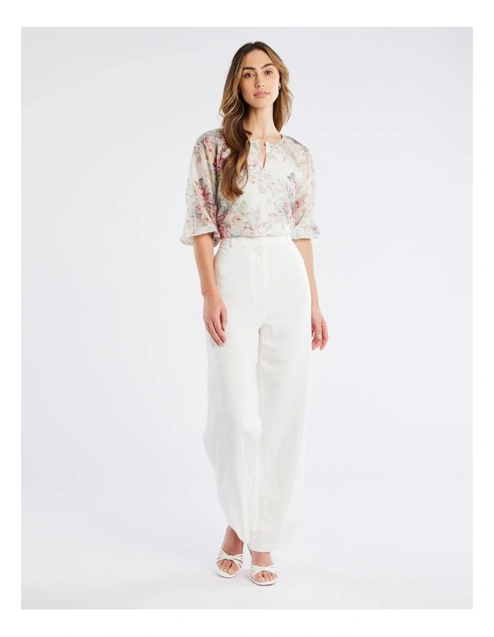 O'Hara Floral Top in Ivory