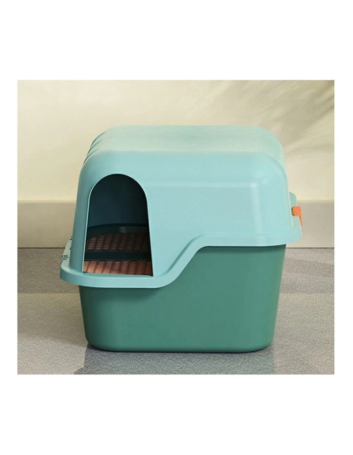 Kingbox Plastic Candy Cat Litter Box in Green