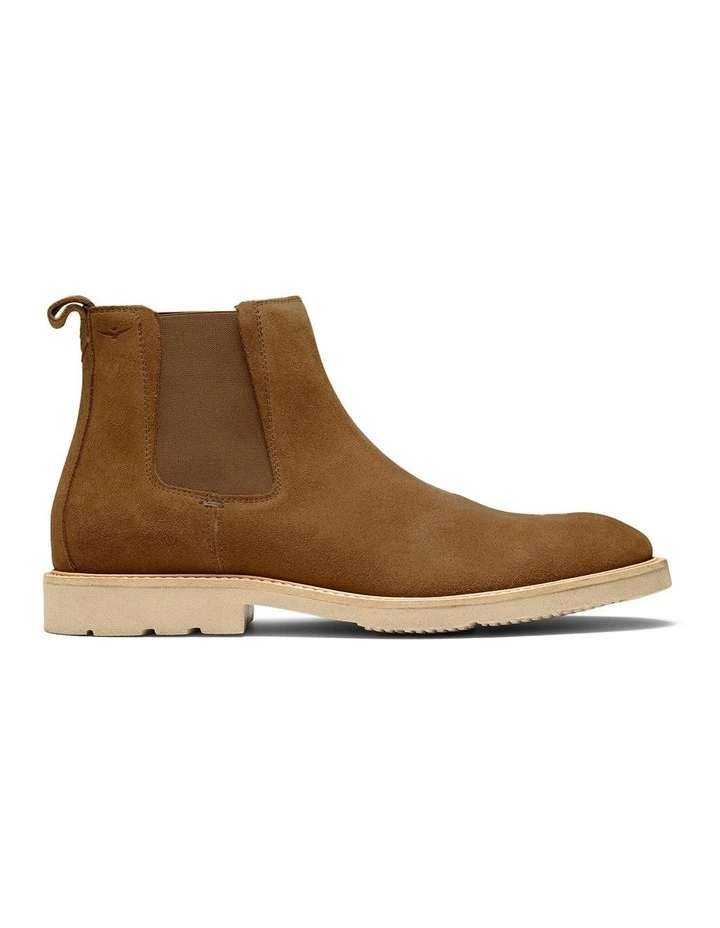Lesnar Suede Chelsea Boots in Cognac