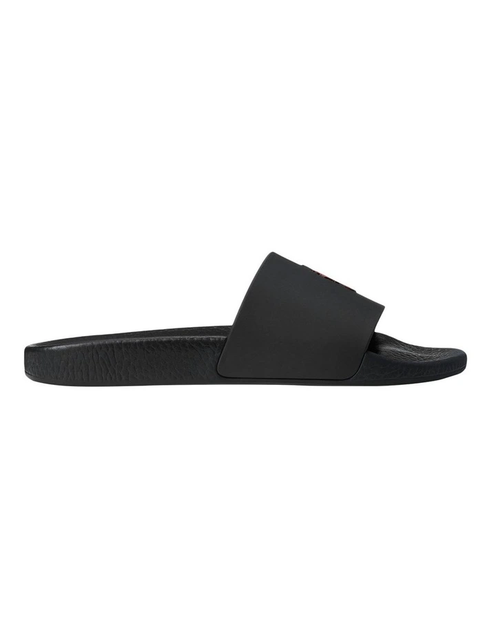 Signature Pony Slide in Black