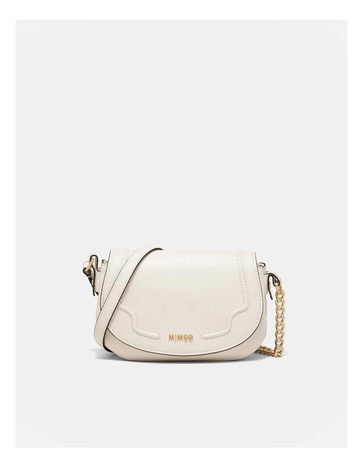 Treasure Saddle Crossbody Bag in Ivory
