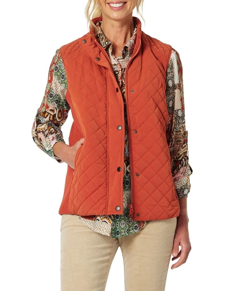 Brighton Puffer Vest in Maple