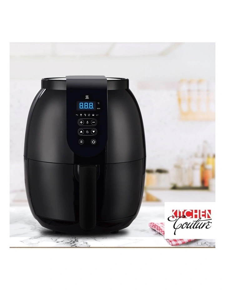 3.5 Litre Digital Display Black Air Fryer 10002238