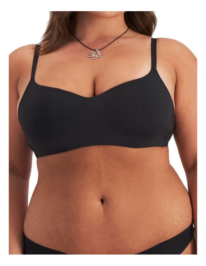 Icons Micro Wirefree Bra in Black