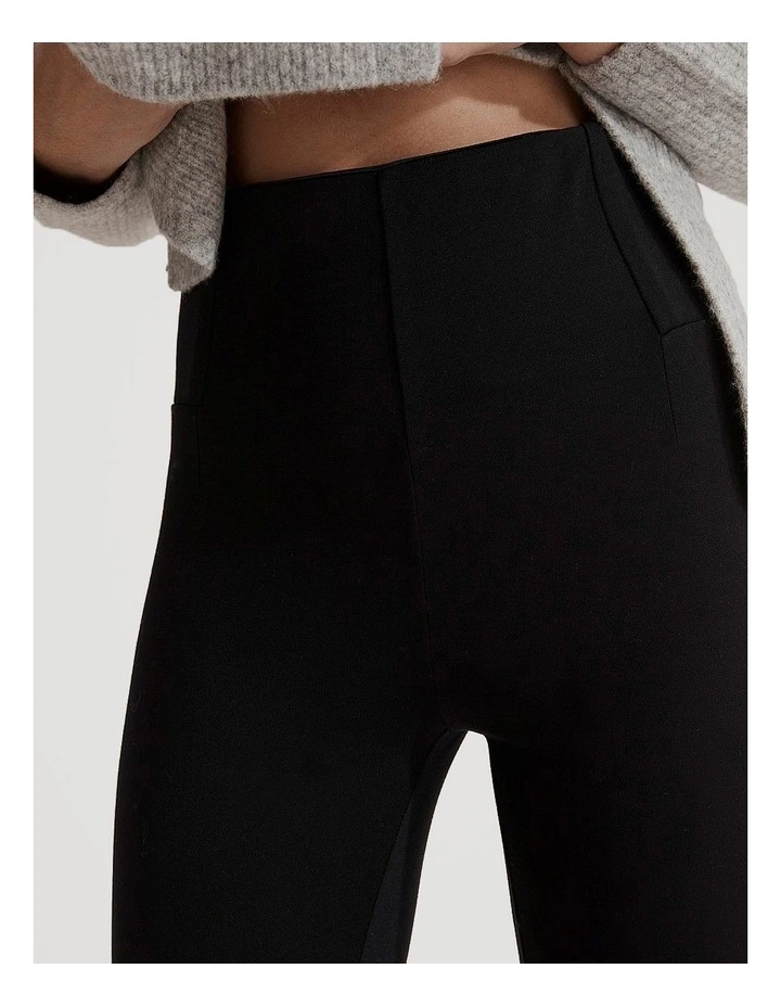 Jersey Corset Legging in Black