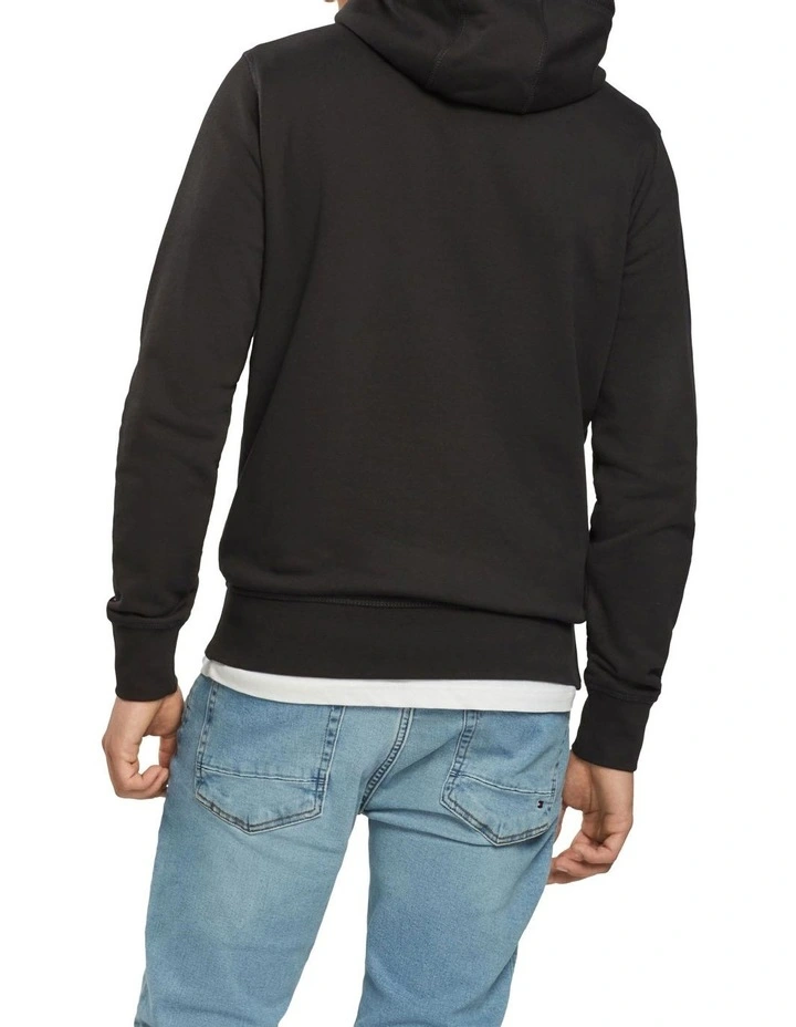 Tommy Logo Hoodie in Black