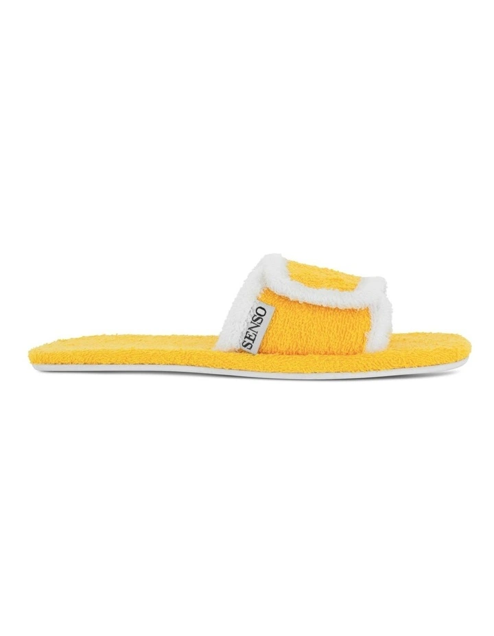 Iris Flat Sandals in Yellow
