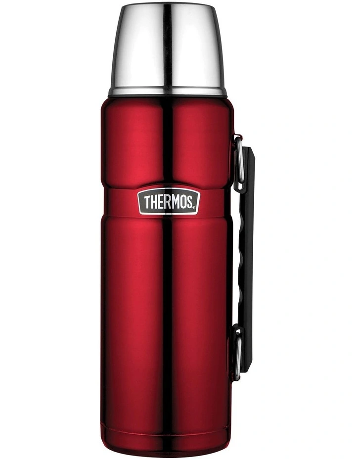 Stainless King Vacuum Insulated 1.2L Flask in Red