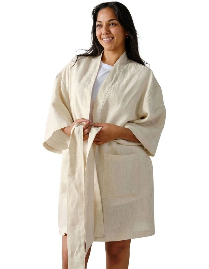 Nimes Short Robe in Natural