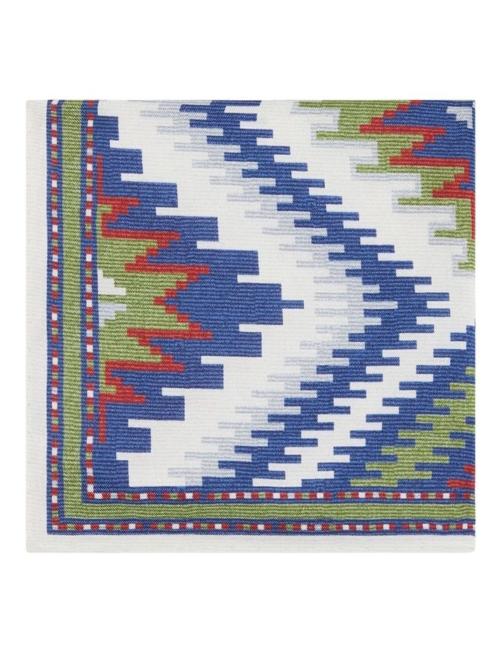 Hockney Pocket Square in Navy Natural