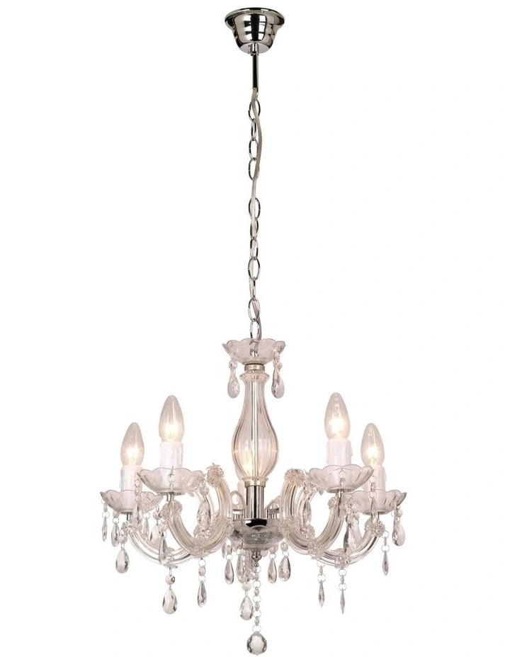La Spezia Acrylic Chandelier Light Clear