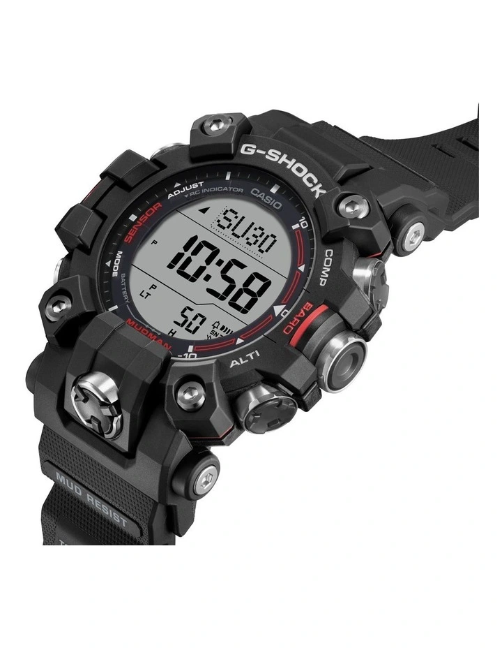 G Shock Resin Watch in Black