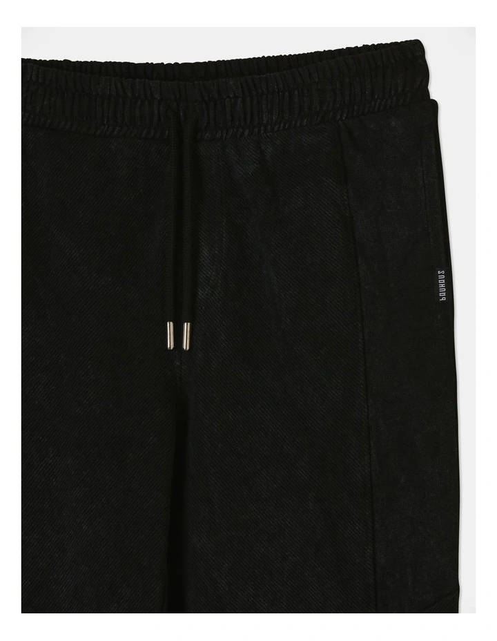 French Terry Ottoman Trackpant in Black