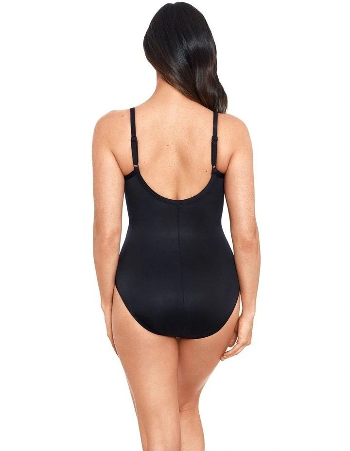 Network Belle Underwired One Piece Shaping Swimsuit in Black