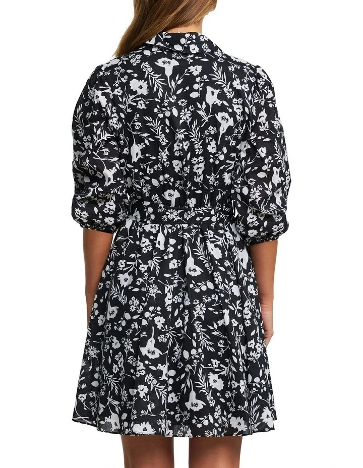 Francesca Shirt Dress in Navy