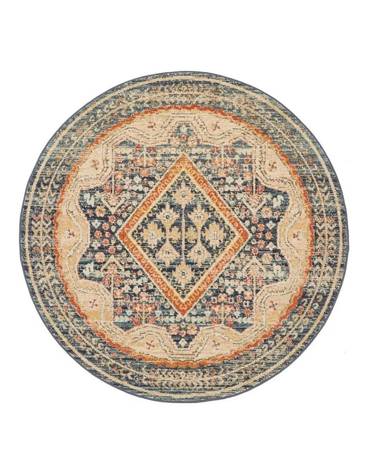 Legacy 863 Round Rug In Navy