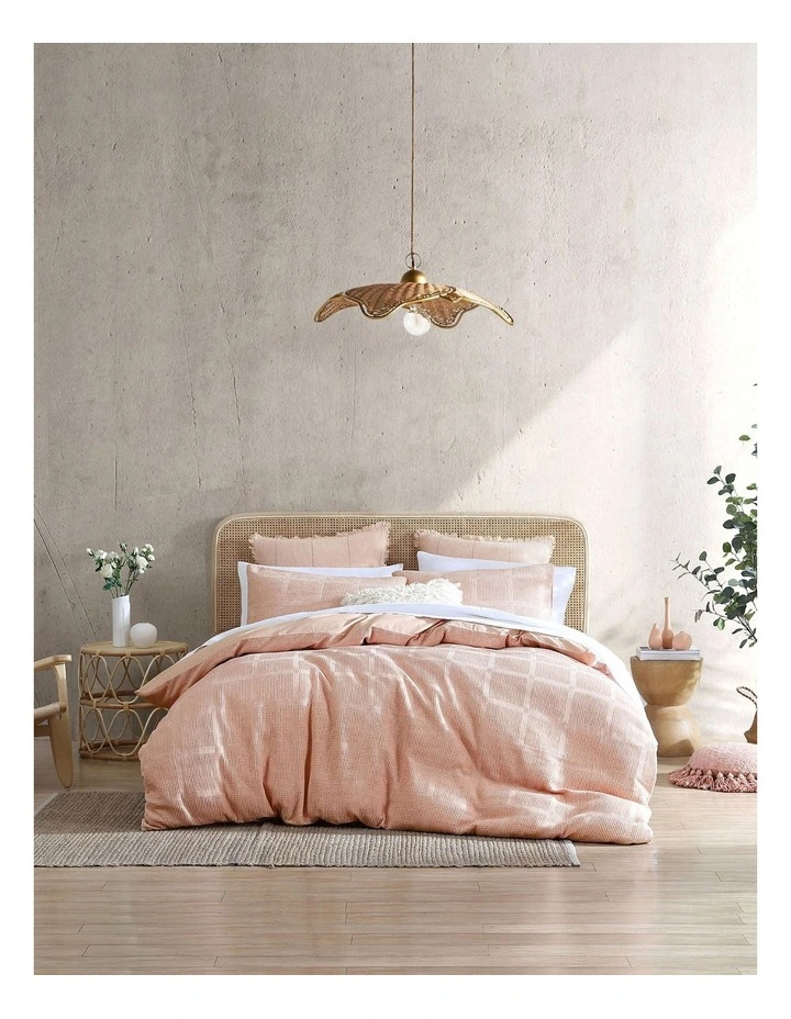 Galicia Quilt Cover Set In Peony