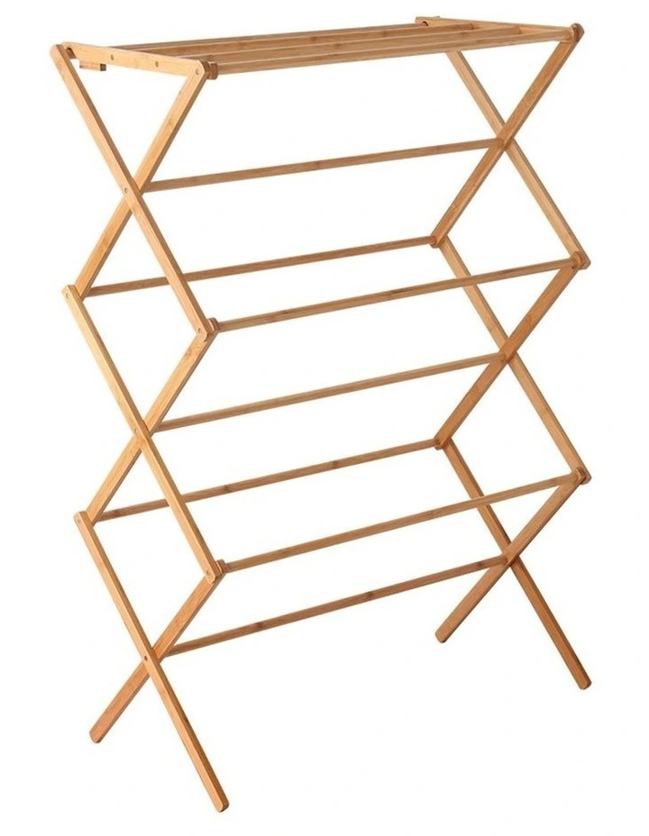 Folding Bamboo Clothes Dry Rack