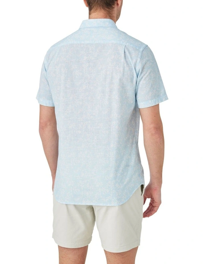 Jordan Printed Short Sleeves Shirt in Sky