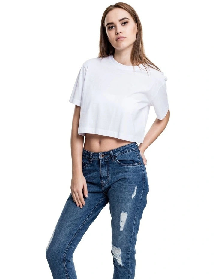 Short Oversized Tee in White