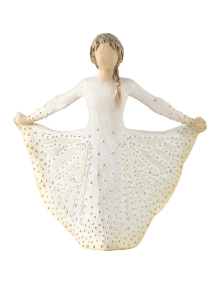 Butterfly Sculpted Figure in White