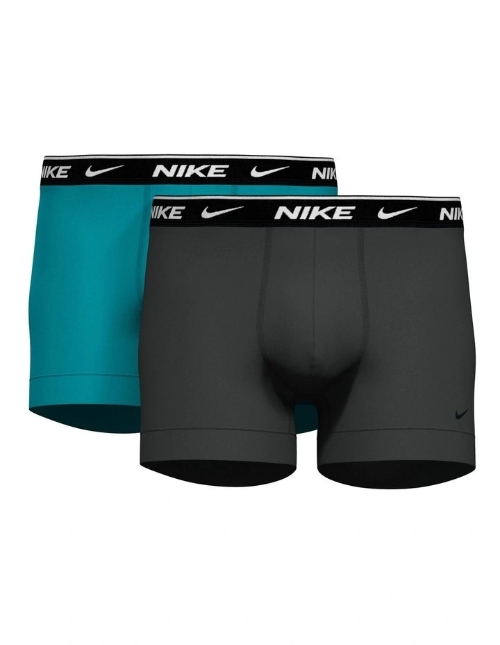 Everyday Cotton Stretch Trunks 2 Pack in Multi