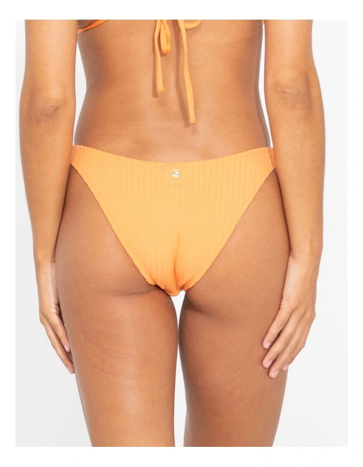Lucky Midi Bikini Pant in Orange