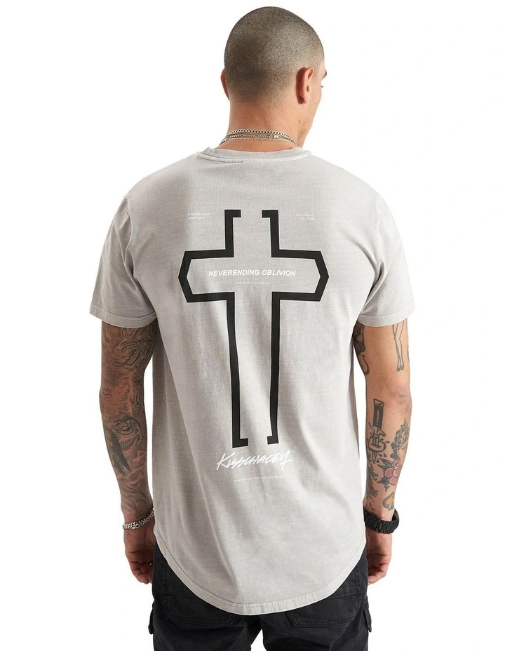 Prelusium Dual Curved Tee in Grey