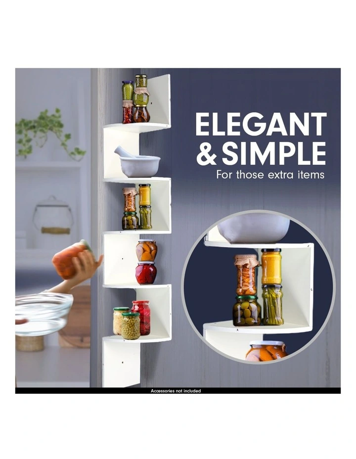 Corner Wall Shelf Display Shelves Book Storage Rack Floating Mounted