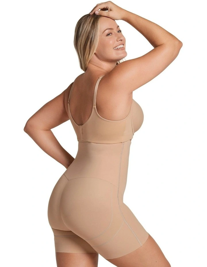 On Target Firm Tummy Control Body Shaper Short in Nude