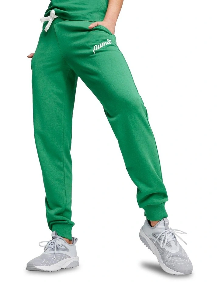 Ess + Script Pants in Green
