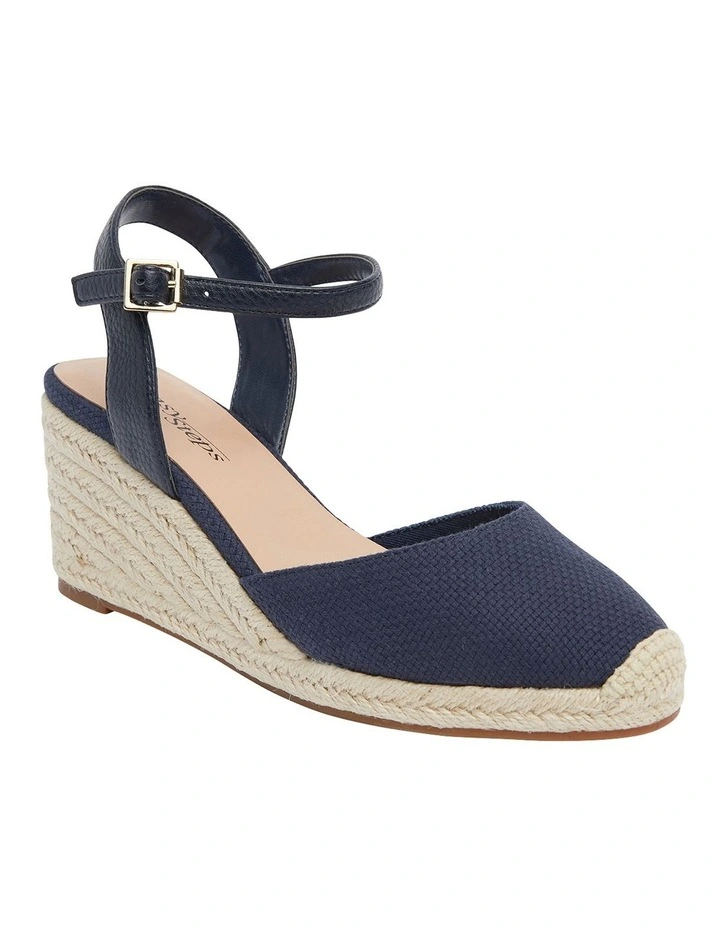 Santos Navy Fabric Sandals
