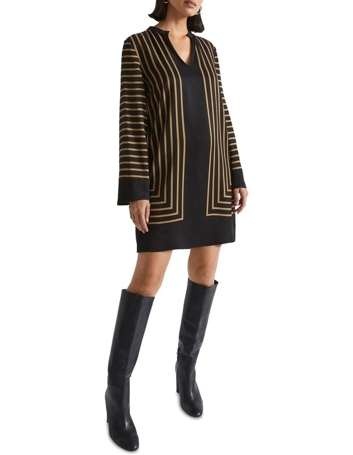 Linear Shift Dress