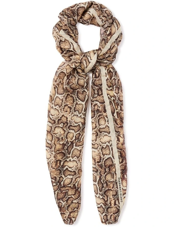 Teba Silk Scarf in Sandstone