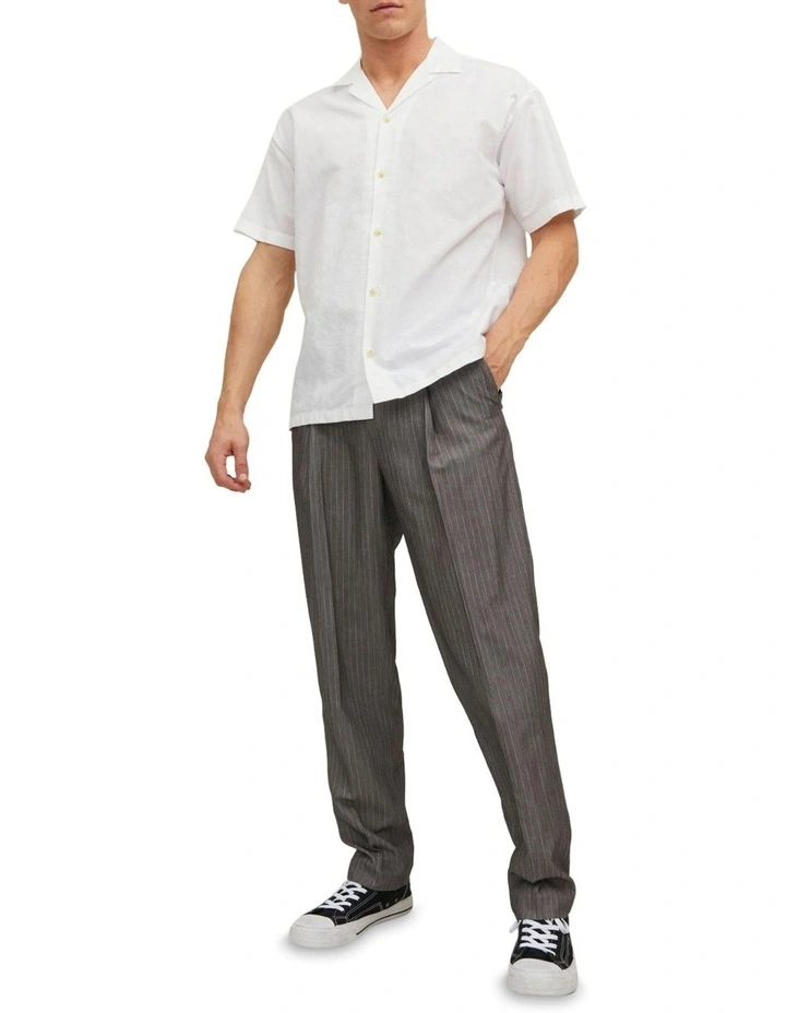 Summer Linen Resort Shirt in White
