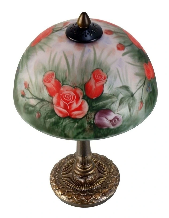 Hand Painted Table Lamp Yellow