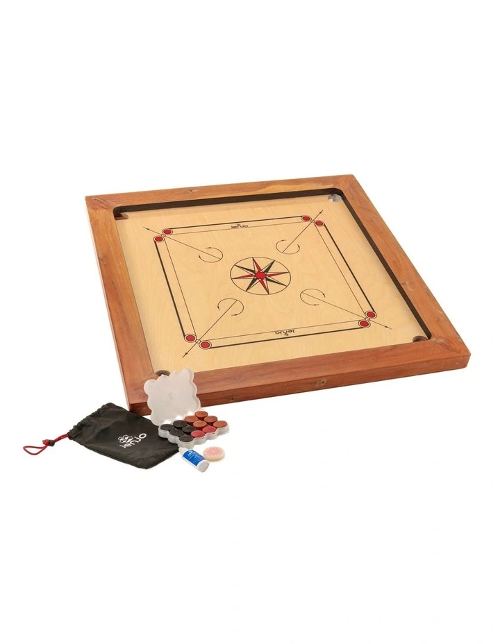 87x87cm Plywood Championship Carrom Board with 74x74cm Internal Playing Area