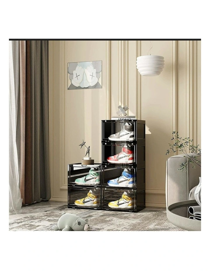 5 Tier Portable Shoe Organiser in Black