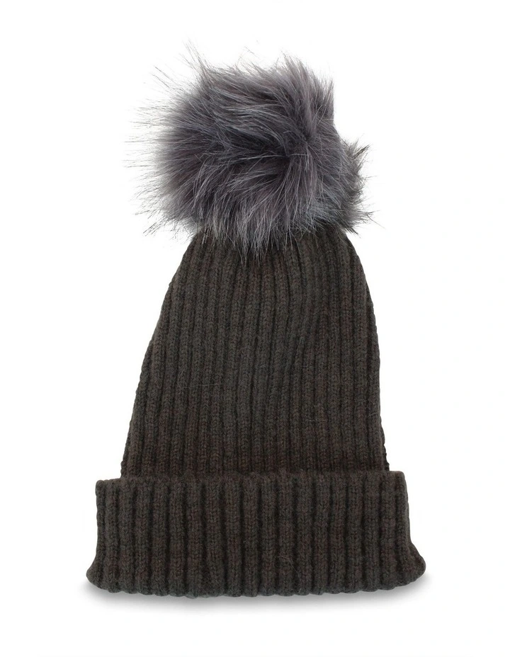 Zara Beanie in Charcoal