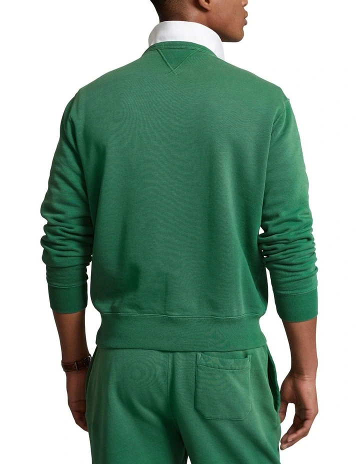 Logo Fleece Sweatshirt in Green