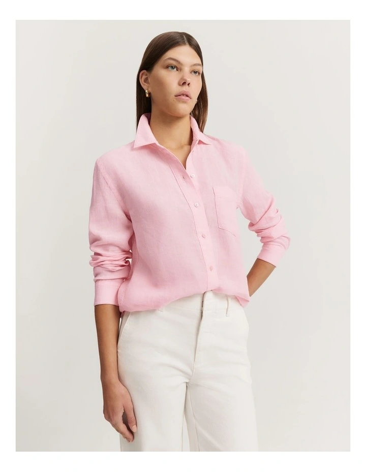 Organically Grown Linen Shirt in Bloom